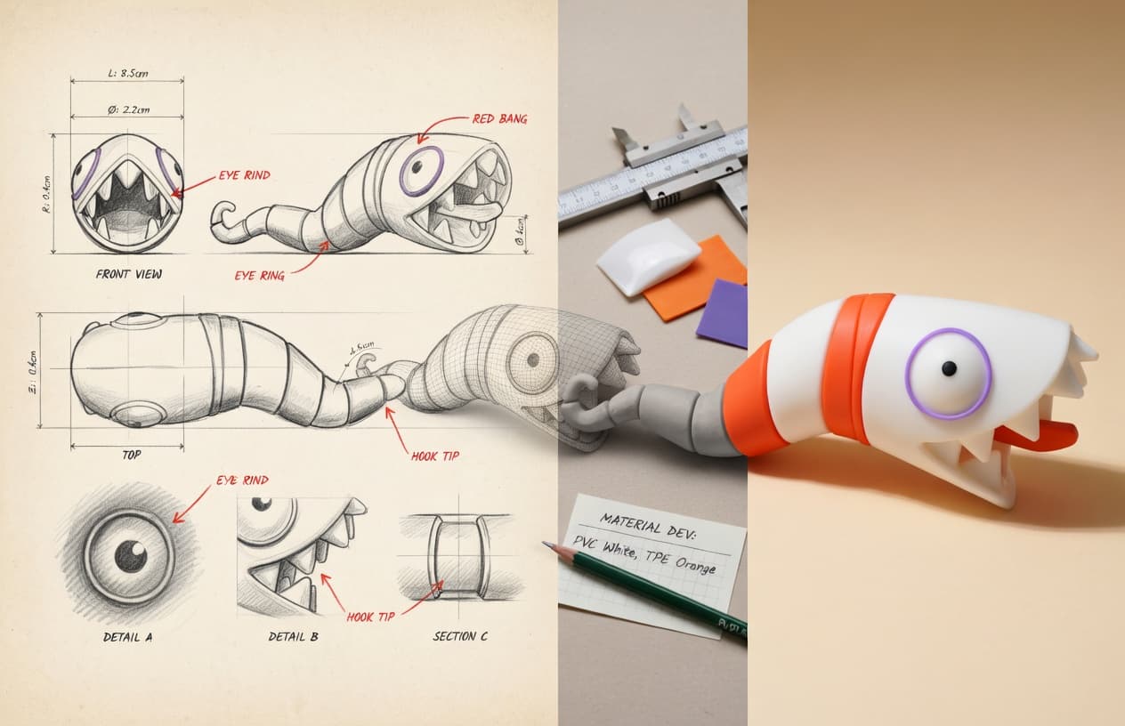Proceso de diseño, prototipo y producto final de una pieza especial para El Mundo de Tim Burton