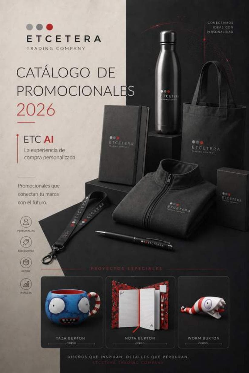 Portada del Catálogo General de Promocionales ETC 2026