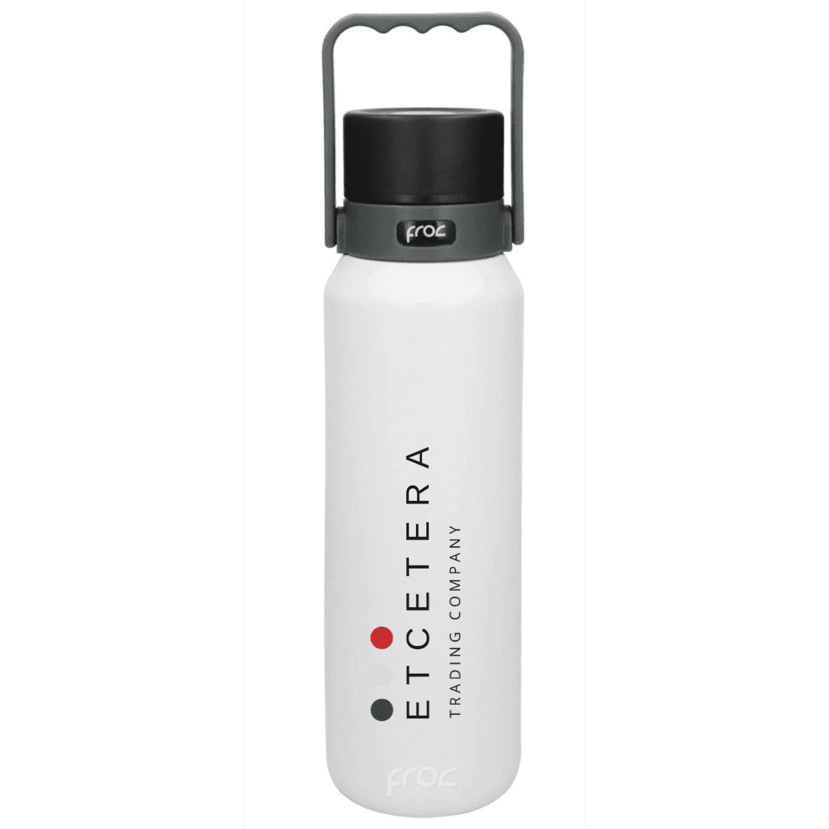 Termo THE RIVER blanco con el logo de ETC Trading Company