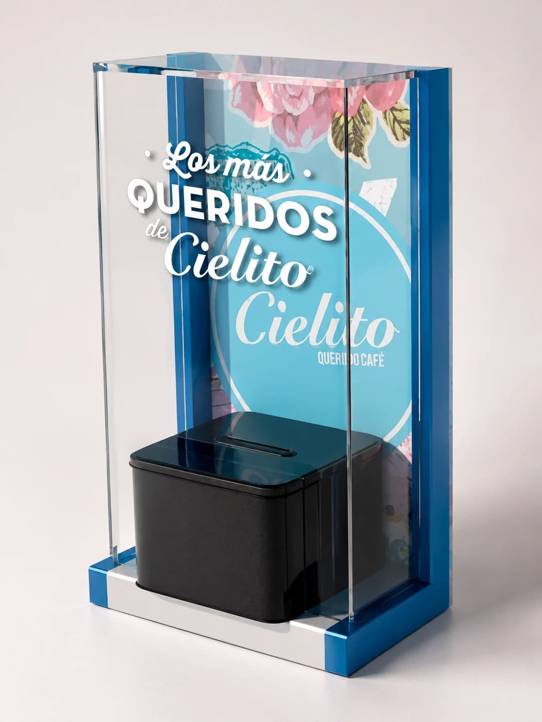 Cielito Querido Cafe acrylic point-of-sale display