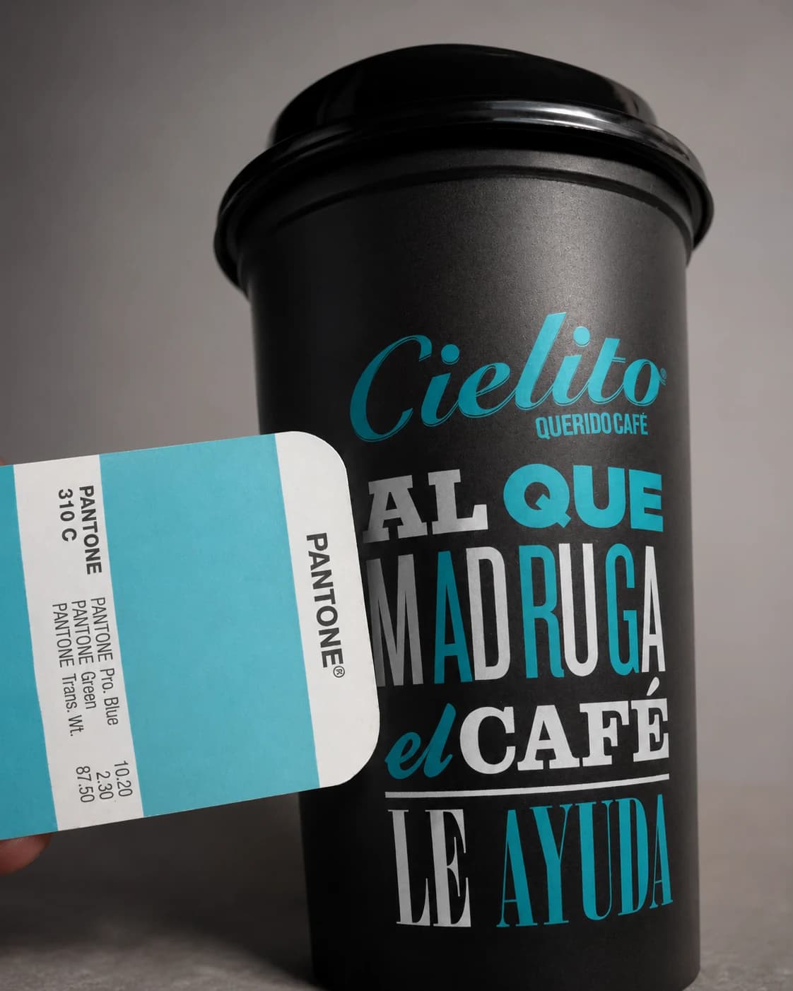 Cielito Querido Cafe cup color-development test